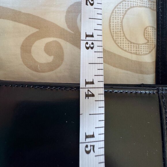 Vintage Early 00s Franco Visconti Black Patent Leather Shoulder Bag - Picture 15 of 15